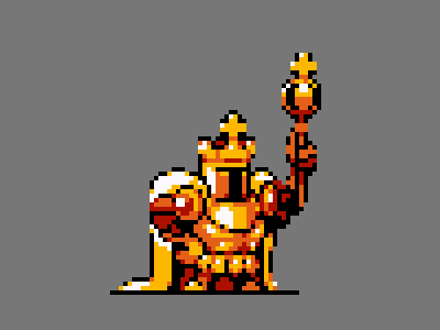 Pixel Art Knight Sprite