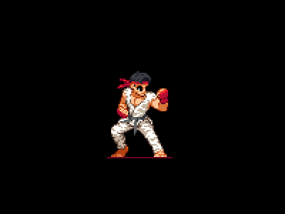 Ryu 2d art game pixel pixelart street fighter