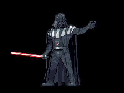 Darth Vader 2d art indie pixel pixelart starwars