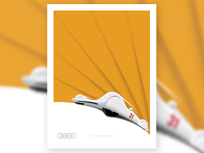 Auto Union V16 Streamliner - Retro Poster