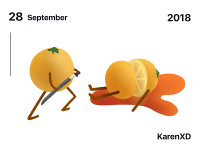 kill the orange！ illustration