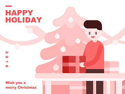 Happy Holiday! christmas illustration