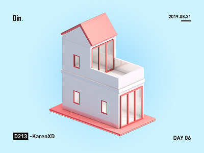 little house c4d graphic house