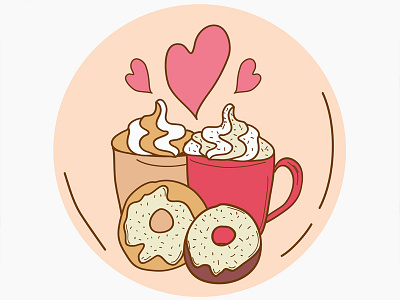 Coffee And Donuts cafe coffee dessert donuts food love