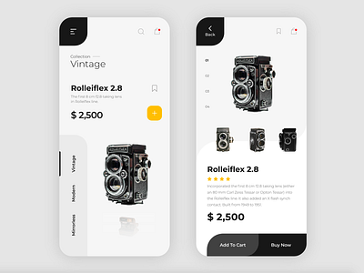 eCommerce App Vintage Camera