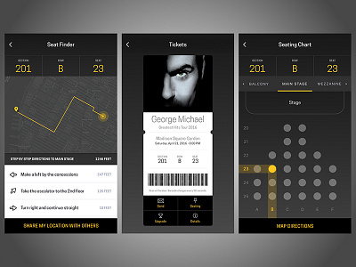 Ticketing App george michael ios tickets