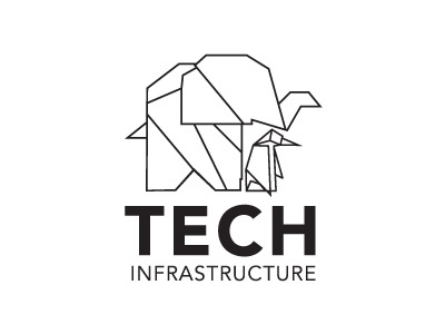 Logo Tech Infrastructure branding logo tech