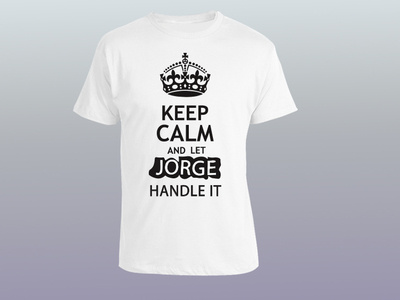 JORGE T Shirt Design illustration tshirt design