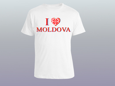 i LOVE MOLDOVA illustration t shirt design