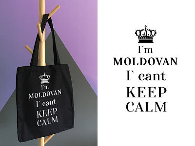 Design bag bags keep calm logo moldova