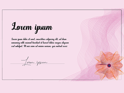 Certificate or diploma caligraphy certificate coupon design diploma document elegant