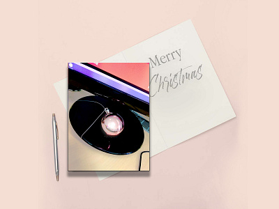 Greeting card Christmas background color design desktop gift greetingcard illustration merrychristmas pink toy