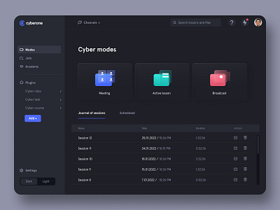 Cyberone - online learning app app design e learning education ui ux