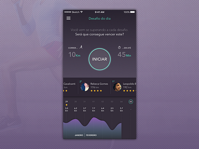 Run app concept app health interface mobile run running sketch start ui uiux userxperience ux