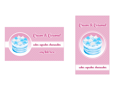 Confectionery business card cake cakes confectionery corel draw design digital illustraion vector