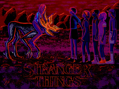 Stranger things fanart illustration stranger things strangerthings