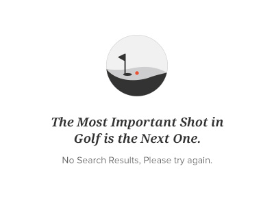 Empty State empty state golf golf icon illustration no results ui