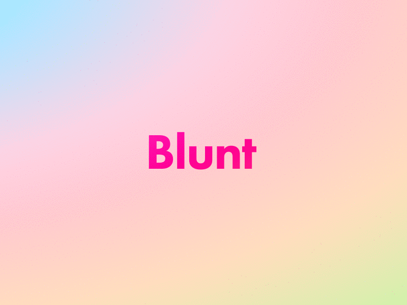 Blunt - 4 branding colors experiment gradient logo