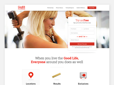 Goodlife - 2014 clean minimal simple website