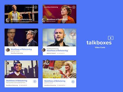 talkboxes - early concepts talks videos web app