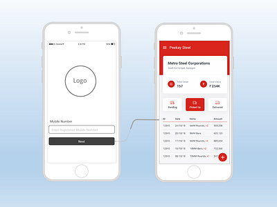 Brand Dealer App android app design appdesign salesman ux design