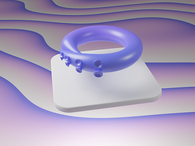 Octohook 3D logo (rotated) 3d blender logo octopus