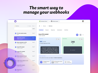 Octohook webhook page