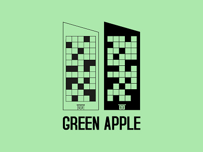 Ausscity - Green Apple building green illustration new york t-shirt