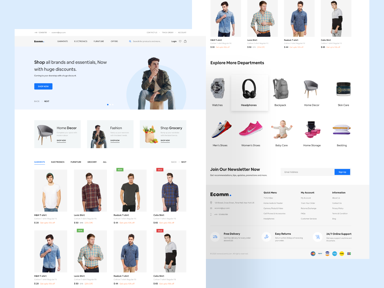 Online Store UI by Saransh Verma on Dribbble