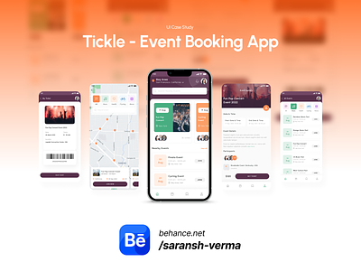 Event Booking Mobile App booking booking app branding case study design event event app event booking event mobile app logo mobile mobile app design mobile ui product design tasks uidesign uxdesign