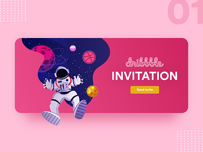Dribbble Invite dribbble invitation dribbble invites illustration invitation invite uidesign uxdesign vectorart