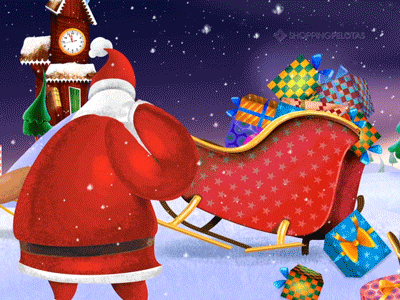 Shopping Pelotas - Natal / Christmas 2d after effects character character animation christmas illustration natal
