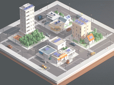Fusao Solar - Energy Solutions 3d after effects animation cinema4d design isometric motion design