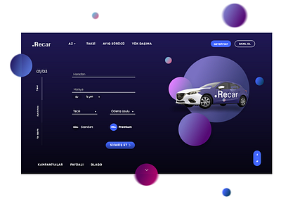 Recar landing page