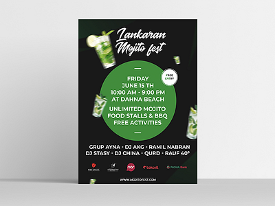 Promotional poster for Lankaran Mojito Fest.