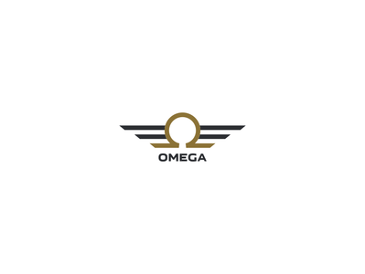 Omega azerbaijan channel design game gold icon logo omega podcast ui ux wings