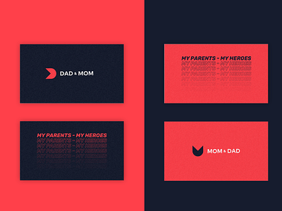 "My heroes" business card azerbaijan blue businesscard dad design dribbble dribbbleweeklywarmup heroes idea logo mom parents red secondweek superhero warmup weekly warm up weeklywarmup