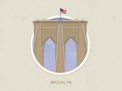 Brooklyn bridge badge