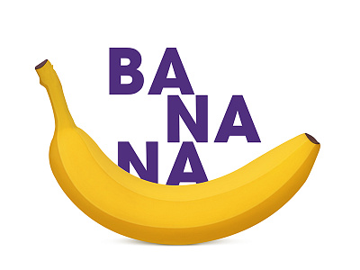 Banana banana food illustrations photoshop yellow