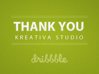 Thank You colombia debut draft green invite kreativa studio text thank you