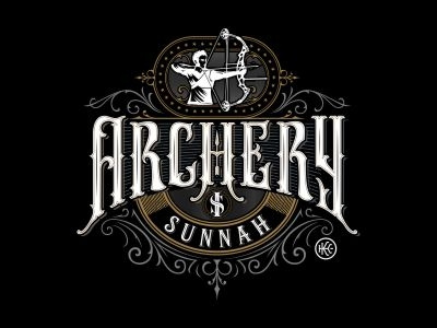 Archery Typeface handlettering handmade typeface vintage