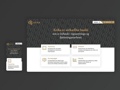 Kvika design ui ux web web design webdesign