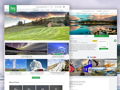 Hey Iceland web design web design