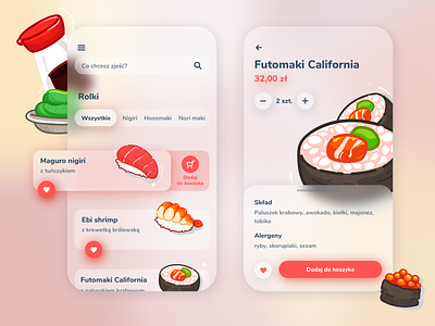 Sushi mobile app