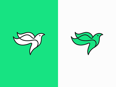 Bird Mark animal branding design clean designs icon logo monoline simple unused