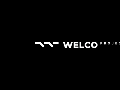 Welco project — architectural studio architecture design door geometric logo minimal open sign