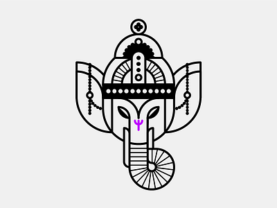 Ganesha. Illustration elephant ganesh ganesha god good luck hinduism illustration lord religion success vighneshvara wisdom