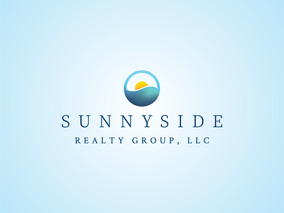 Sunnyside Realty Group Logo brand branding design fibonacci identity logo mesh gradient vector