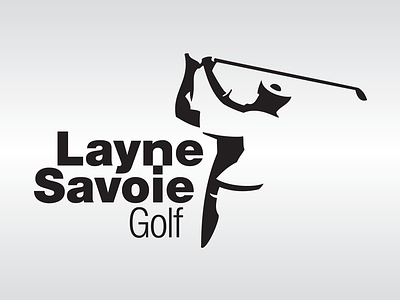 Layne Savoie Golf Logo brand golf identity logo negative space