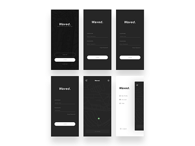 Waved - App adobe adobexd design designer minimal mockupdesign responsive ui uidesign ux uxdesign wireframes